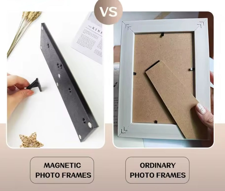 Acrylic Magnetic Picture Photo Frame Square Shape for 2"x2" Grid Displaying Photos on Fridge