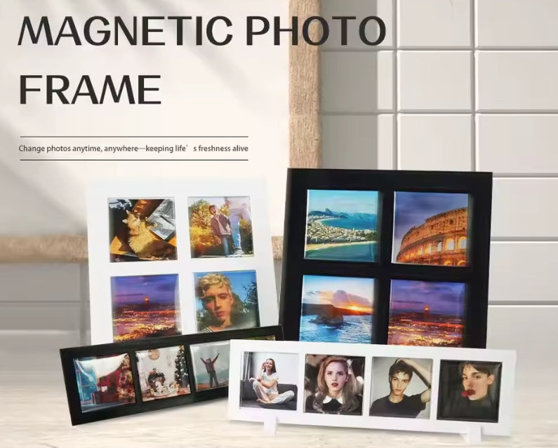 Custom Personalized Fridge Photo Magnets 2x2" with Frame