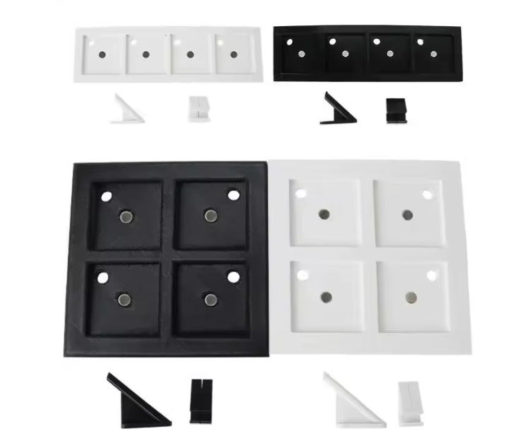 Acrylic Magnetic Picture Photo Frame Square Shape for 2"x2" Grid Displaying Photos on Fridge